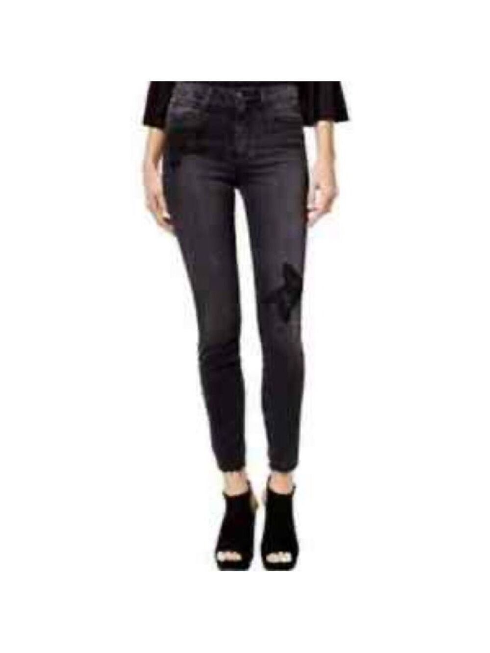 Joe’s Jeans Charlie High Rise Skinny Floral Appliqué Ankle Jeans Size 27